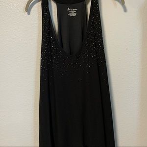 Lane Bryant razor back tank black rhinestone size 26/28